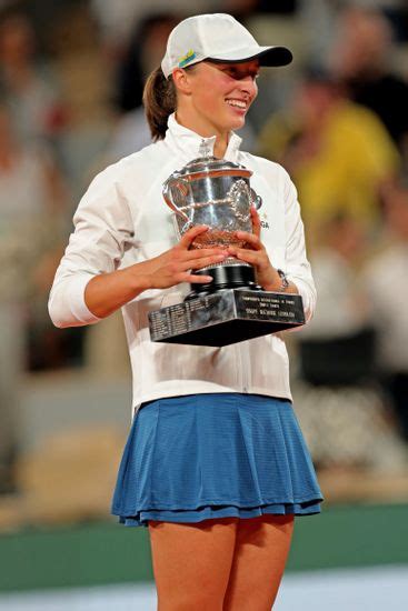 Iga Swiatek Pol Holds Trophy After Editorial Stock Photo Stock Image