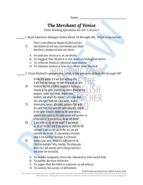 Mov Act 3 Scene 2 Workbook Answers 5