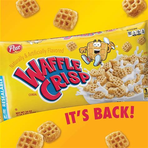 Buy Post Waffle Crisp Cereal 34oz Resealable Bag Online at Lowest Price ...