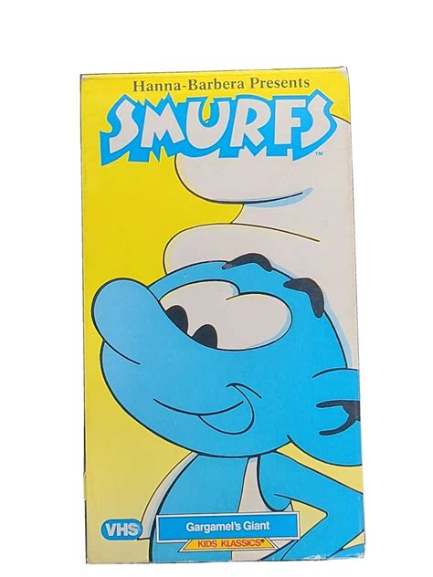 Smurfs Hanna Barbera Vhs Gargamels Giant And Smurfiplication 1987 Kids