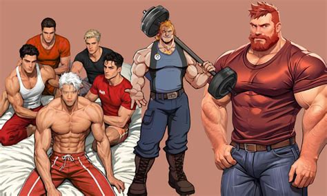 Draw Gay Bara Muscle Yaoi Nsfw Fan Art Fanart Oc Comic Gay Character Bara By Colxmart