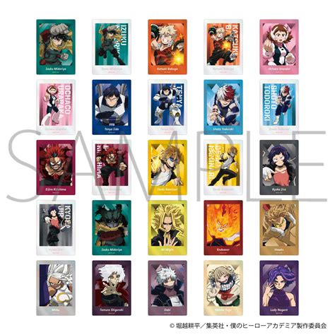 Boku No Hero Academia Pashakore Instant Photo Polaroid Style Trading Cards Clear Ver Vol