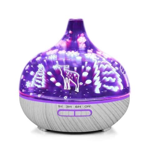 Aroma Night Light 3D Par Ultrasons Diffuseur Huile Essentielle