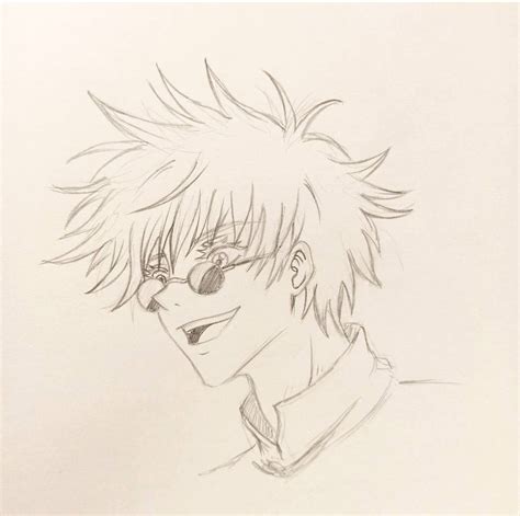 Gojo Satoru Sketch By Closure19 On Deviantart