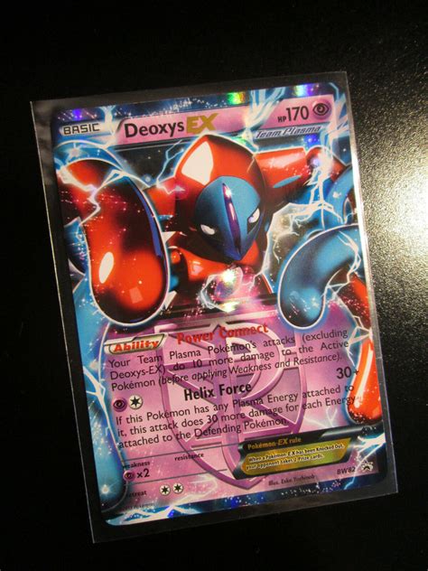 Lp Pokemon Deoxys Ex Card Black Star Promo Set Bw82 Team Plasma Tin