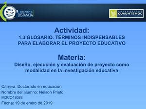 Calam O Glosario T Rminos Indispensables Para Elaborar El