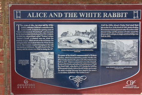 Guildford Surrey Plaque The Statue Of Alice Her Sister Flickr