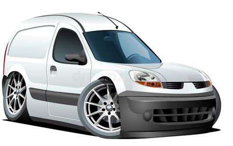 Vector Cartoon Delivery Cargo Van Stock Image Image 21476141