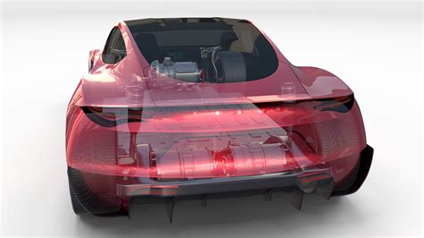 Tesla Roadster D Blend Dae Fbx Obj