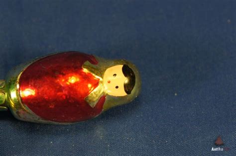 Елочная игрушка СССР Матрешка редкая стекло
