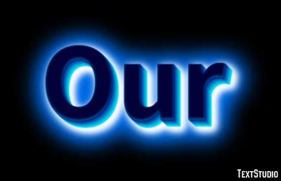 Our Text Effect and Logo Design Word