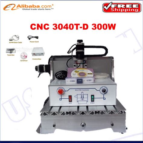 Free Shipping Cnc 3040t D300 Milling Machine With 300w Spindle Motor Upgraded From Cnc 3040