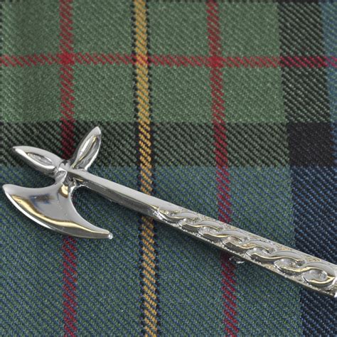 Large Battle Axe Pin Tartan Kilt Pin For Sale