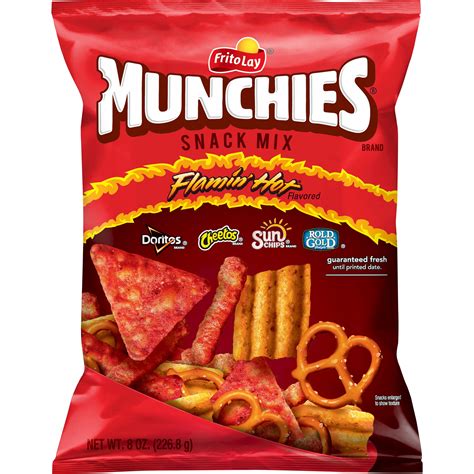 Munchies Flamin Hot Flavored Snack Mix Oz Walmart