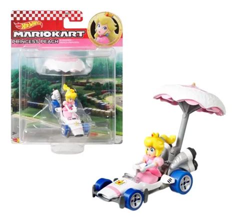 Carrinho Hot Wheels Mario Kart Peach B Dasher Peach Parasol