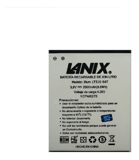 Bateria Lanix Lx8 en Mercado Libre México