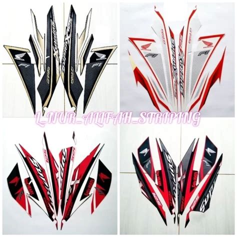 Jual Sticker Striping Lis Les Polet Body Motor Honda Supra X Fi