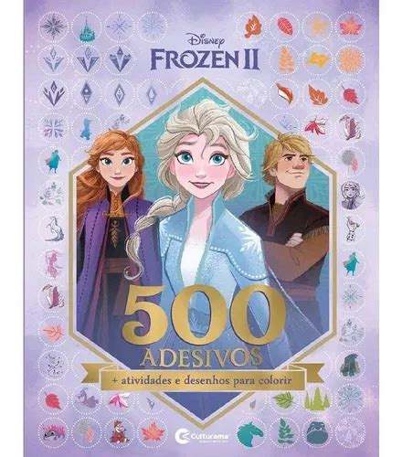 Livro Infantil Colorir Frozen Ii 500 Adesivos 44pgs