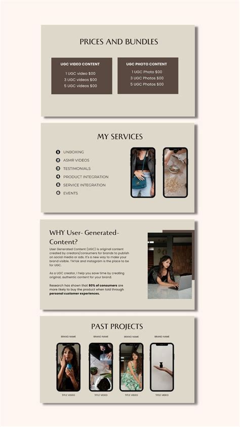 Ugc Website Portfolio Design Idea And Template Editable Canva Template