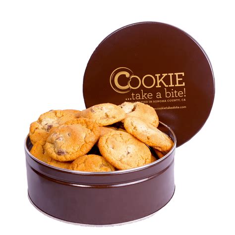 Classic Chocolate Chip Tin - Corporate Cookies | Cookie Take a Bite