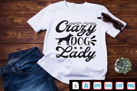 Crazy Dog Lady Graphic by Mockup And Design Store · Creative Fabrica