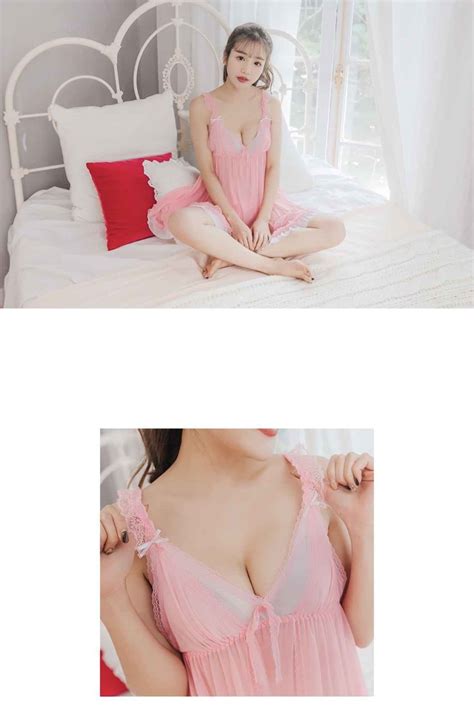 拼色蕾絲透視性感睡衣 sexy lace lingerie bra dress sillymamashop