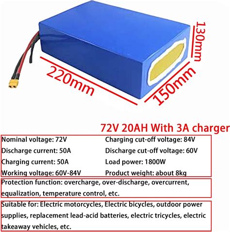 FREEDOH 72V 20AH 30AH 40AH E Bike Li Ion Battery 72 Ubuy India