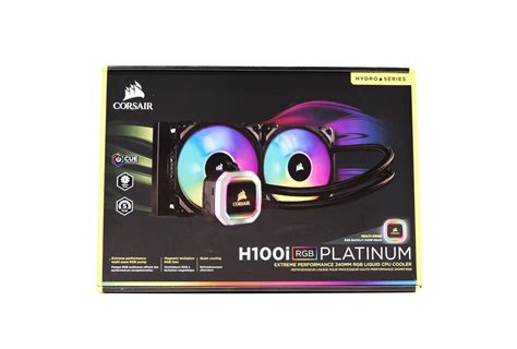 CORSAIR Hydro H100i Platinum RGB Extreme Performance AIO Liquid CPU ...