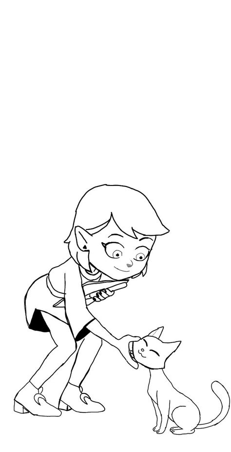 Amity Blight Owl House Disney Coloring Pages Amity