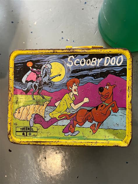 Vtg. Scooby Doo Metal Lunch Box Minus Thermos 1973 Hanna Barbera - Etsy