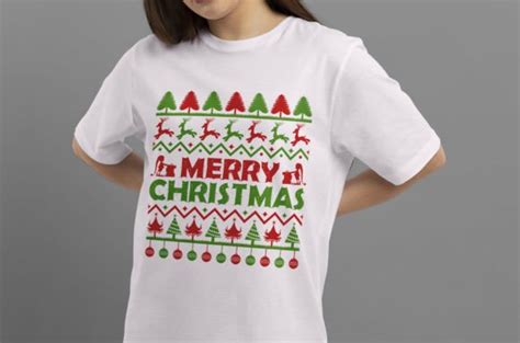 Christmas Typographic T Shirt Vector Graphic By Kamal Hosen · Creative