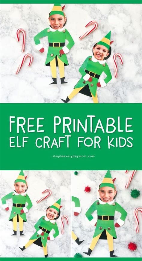 Free Printable Elf Craft For Kids Download This Simple And Fun