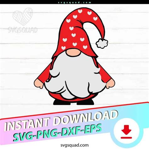 Gnome Santa Svg Png Cut File Cricut Doodle Gnome Svg Svgsquad