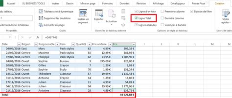 Transformer Vos Plages De Cellules En Table Excel Xl Business Tools