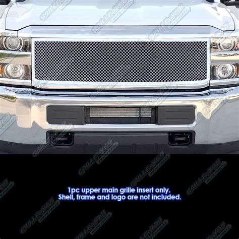 Aps Compatible With Chevy Silverado 2500hd 3500hd 2015 2019 Main Upper Stainless Steel Chrome