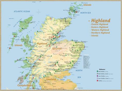 Highland Distilleries Map