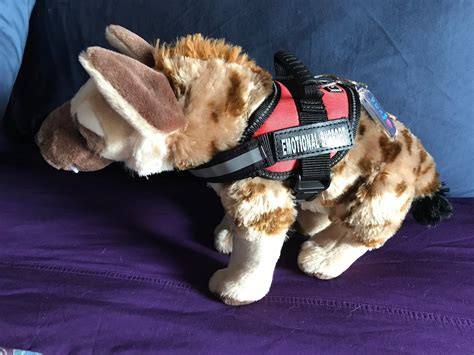 Emotional Support Hyena Stuffed Animal Plushie Toy Etsy Ireland