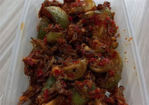 Resep Balado Terong Bulet Teri Oleh Yekti Cookpad