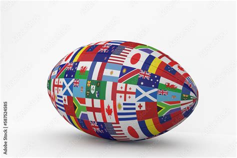 Rugby world cup international ball Stock Photo | Adobe Stock