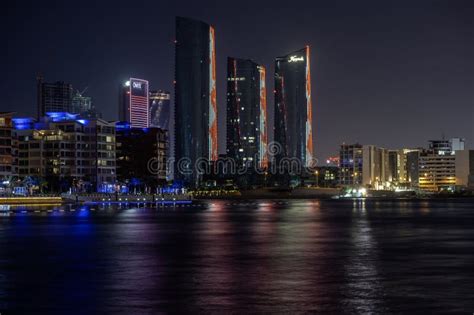 Bahrain Financial Harbor, Harbor Towers, Bahrain Skyline View Sunset Sunrise Editorial Image ...