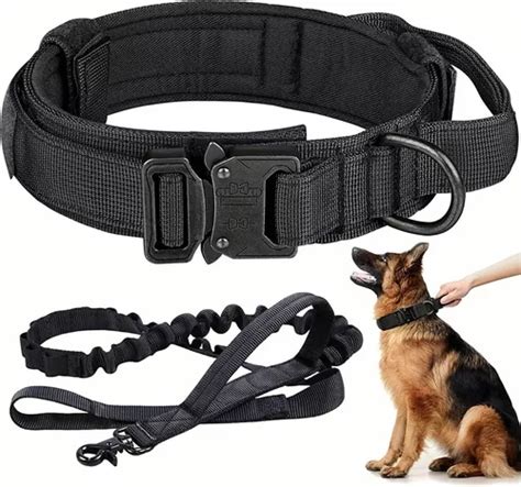 Juego De Correa Y Collar T Ctico Ajustable Para Perros Mercadolibre