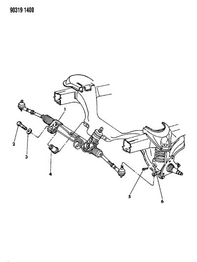 Gear Rack Pinion Dodge Dakota