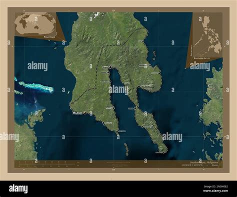 Southern Leyte Province Of Philippines Low Resolution Satellite Map