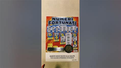 💣 Numeri Fortunati Vincente 🍀🤑 Grattaevinci Fortuna Shorts Youtube