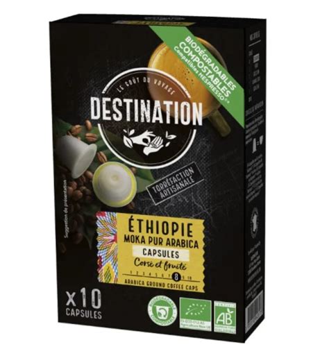 Caf En C Psulas Biodegradables De Mocha Ethiopia Destination Bio