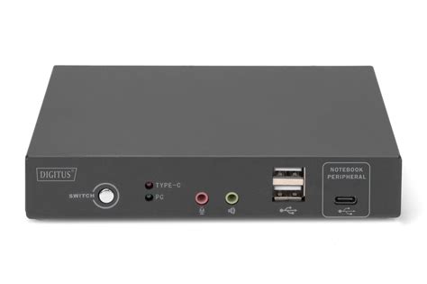 DIGITUS By ASSMANN Shop KVM Switch 2 Port 4K30Hz USB C USB HDMI In