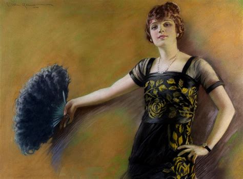 Charles Allan Gilbert Flapper Girl With Fan At 1stdibs