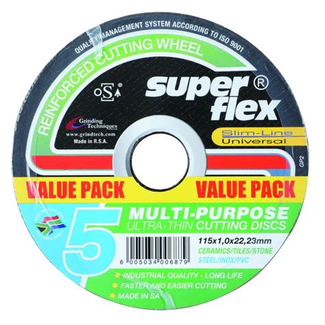 Super Flex Multi Purpose Cutting Disc 5PK 115x1x22mm Chamberlain