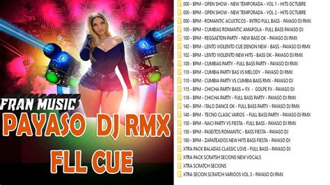 Pack Remix Variado Solo Cue Payaso Dj Rmx Fran Music Youtube