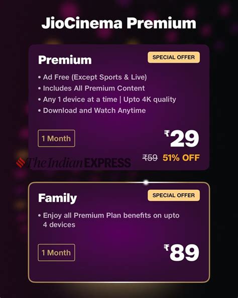 jiocinema slashes  premium subscription plan   rs   month